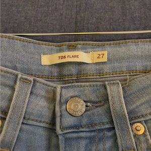 Levi’s 726 High Rise Flare Light Wash Jeans